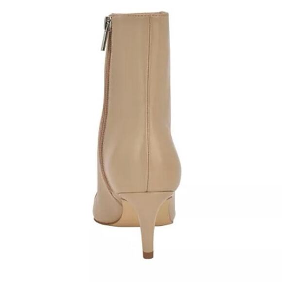 NEW Calvin Klein Gently Dress Booties Beige Kitten Heel Pointed Toe Size 9.5M - Picture 2 of 5